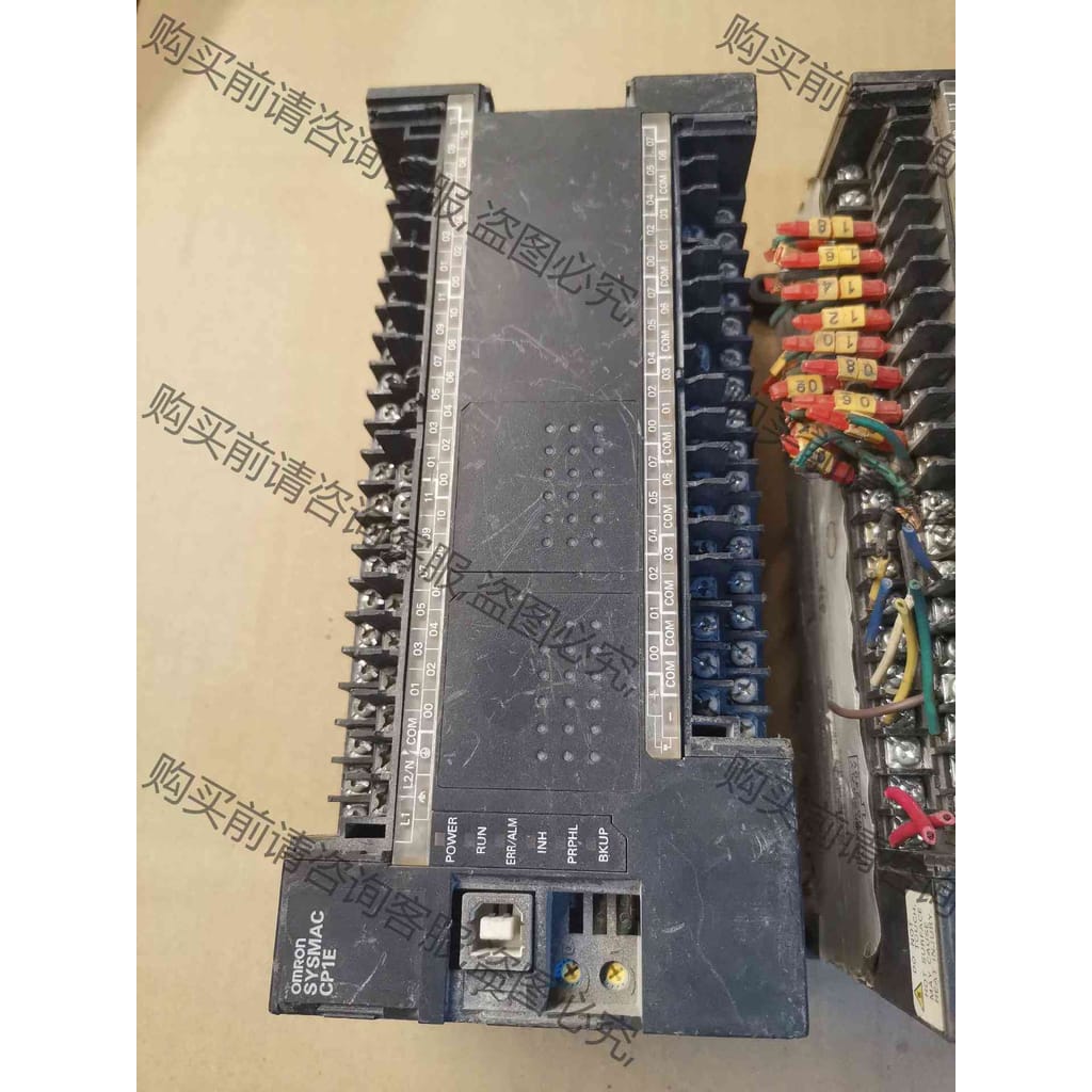 功能正常议价 欧姆longplc,CP1E-E60DR-A-EC两台,成色如图,