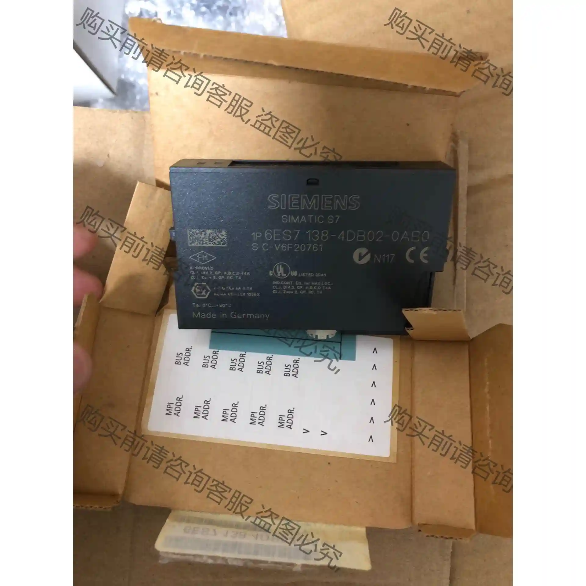 138-4DB02 6ES7138-4DB02-0AB0西门 先议价 拆机货包好