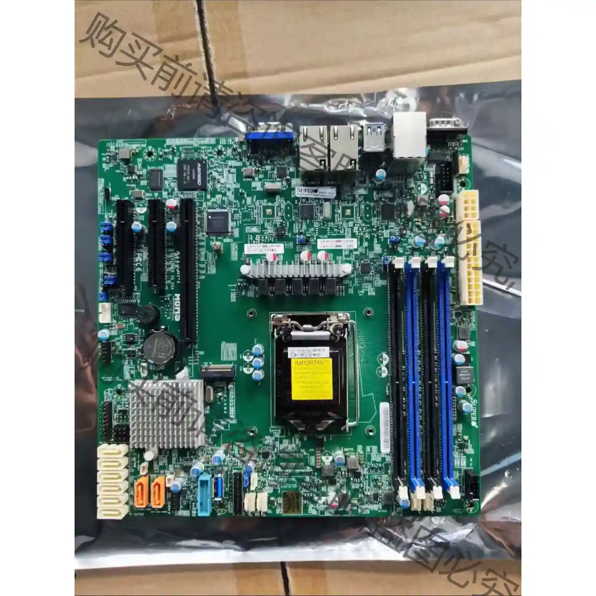 超微 X11SSH-F, C236芯片组，支持DDR4 纯E 先议价 拆机货包好