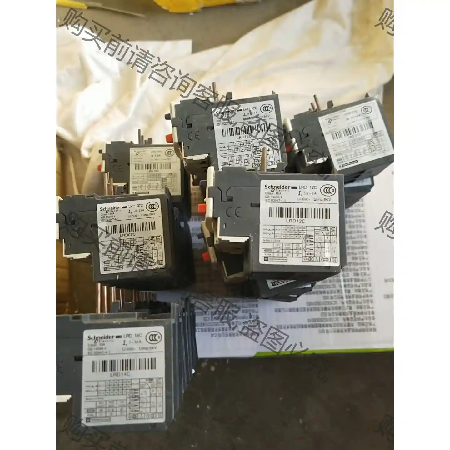 施耐de热过载继电器LRD14C LRD21C ，LRD12C 先议价 拆机货包好