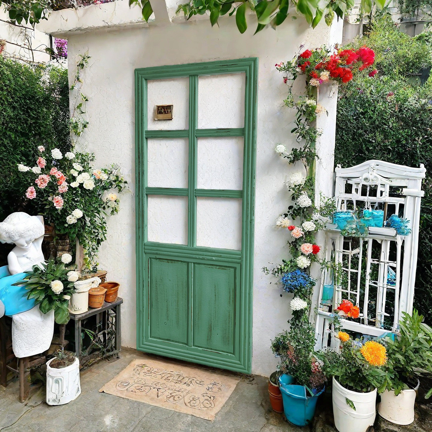 实木复古隔断假门板装饰道具墙面背景户外阳台花园庭院屏风法式,家居饰品,装饰摆件,淘宝优惠券,粉丝福利购,淘宝优惠卷