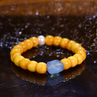 蜜蜡老蜡玉石手串 0325直播间孤品