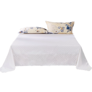 富安娜家纺纯棉单件床单单人学生宿舍纯棉全棉加厚双人床被单儿童