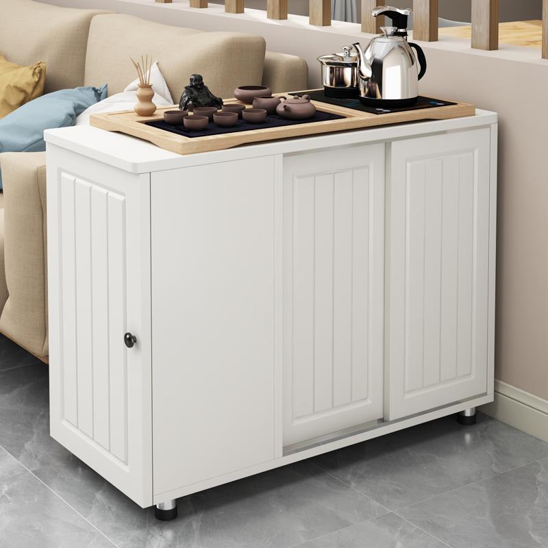 边几收纳客厅沙发旁置物柜侧边储物扶手边柜可移动茶几多功能桌子