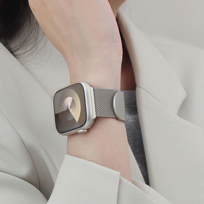 iwatch表带米兰尼斯金属磁吸透气