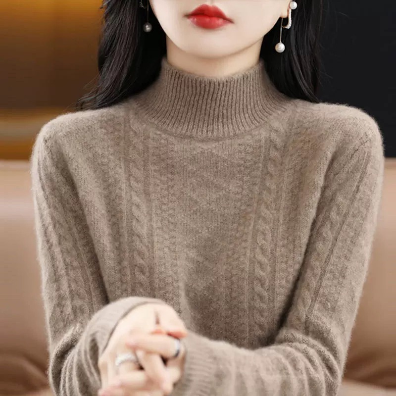 高级感加厚羊绒毛针织衫