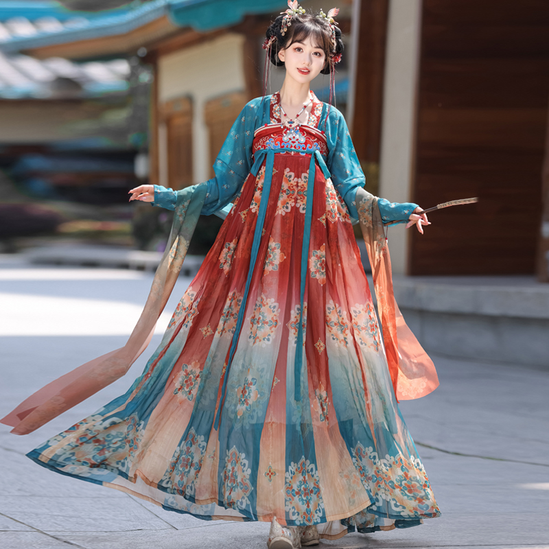 新款齐胸汉服晚秋日常春夏秋新款