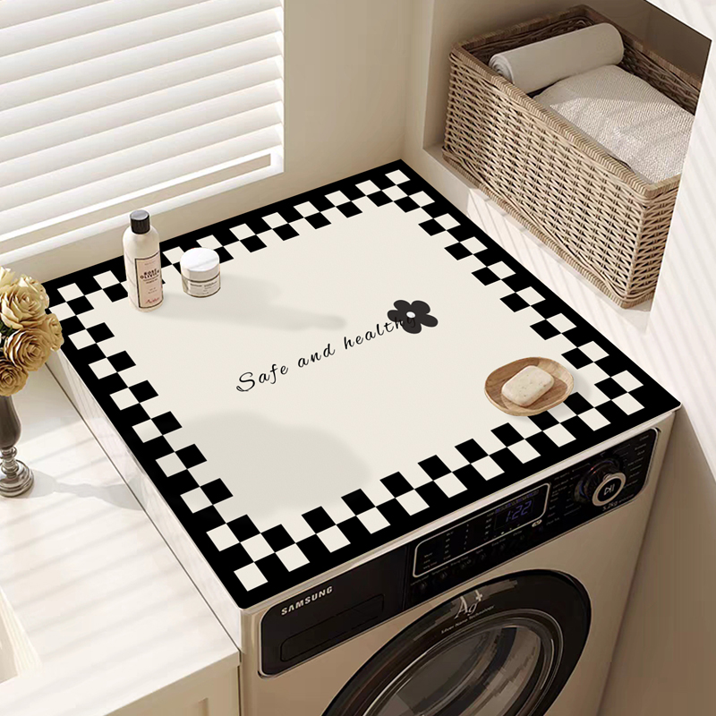 洗衣机盖垫防尘防晒盖布吸水垫子