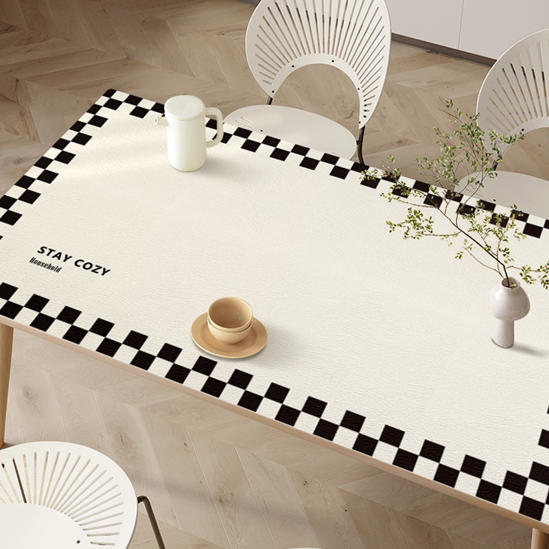 仟饰高级餐桌皮革桌布防水防油