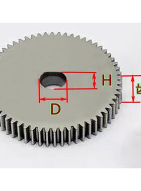 D孔1碳钢10-1工0AAN0齿偏心孔圆柱模直齿高精密密滚齿精加电机齿1