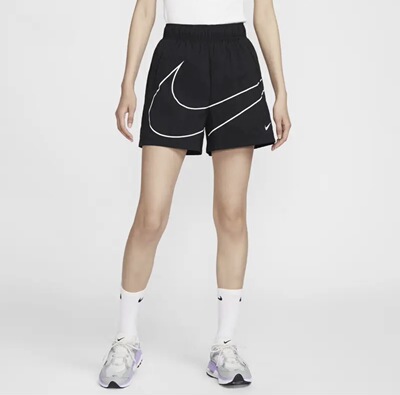 耐克Sportswear Essentials系列logo网眼透气梭织五分短裤HM4633