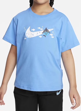 耐克Nike 男女小童海底总动员运动短袖T恤 FQ0820-412