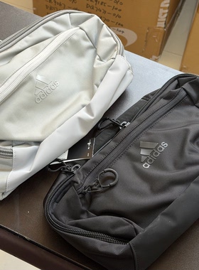 adidas 训练运动大容量斜挎包黑灰两色GL8565GL8568