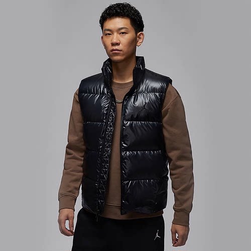 耐克Nike Jordan 男子防泼水背心保暖轻便防水羽绒马甲FV7274-010