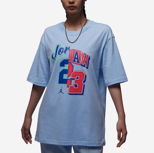 耐克Nike Jordan 女子运动圆领舒适休闲短袖T恤 FQ0362-456