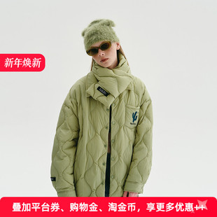 宽松教练夹克版 男女同款 型 90%白鸭绒 轻薄羽绒服 APPARITION