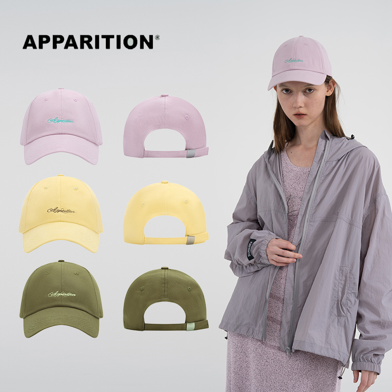 APPARITION 花体字母logo刺绣 棒球帽帽子