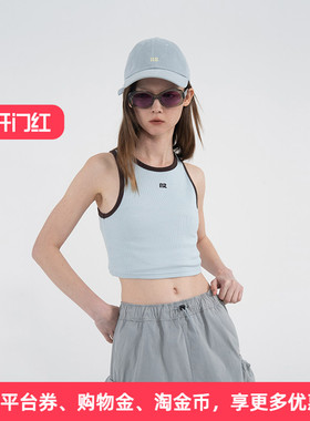 APPARITION AR字母logo刺绣绣花 简约 无袖背心 女式吊带 打底衫