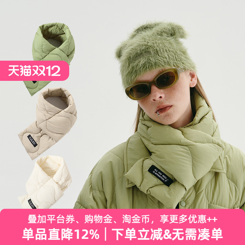 APPARITION男女同款羽绒围巾围脖