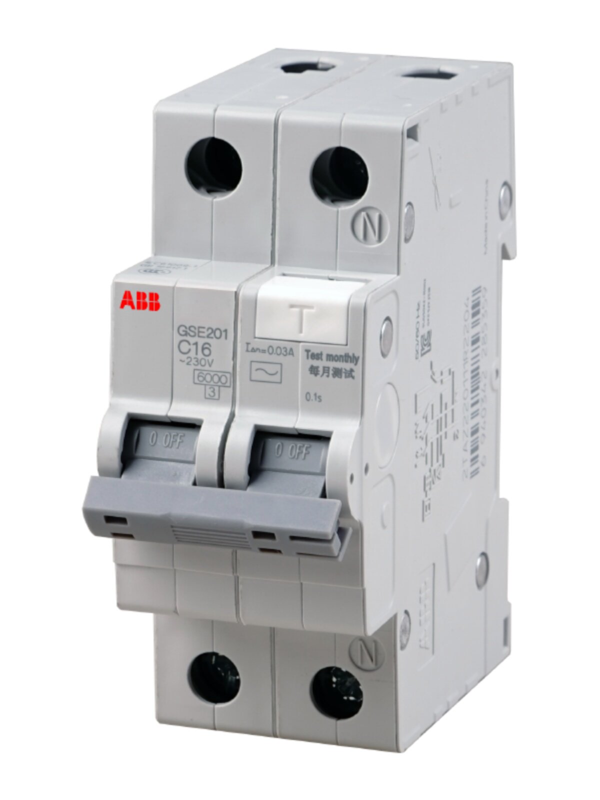 abb断路器空气开关gse200-1p2p4p n16a20a25a32a40a63a漏电保护