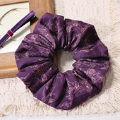 英国Liberty纯棉甜美复古气质紫色不伤发发圈头花发绳皮筋亲子