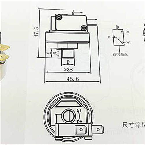 LF25蒸汽清洗机咖啡机压力开关水压气压开关压力温控开关控制器