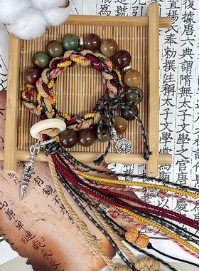 「格桑」藏式手绳手工编织菩提根小红书爆款高档民族手链编织成品