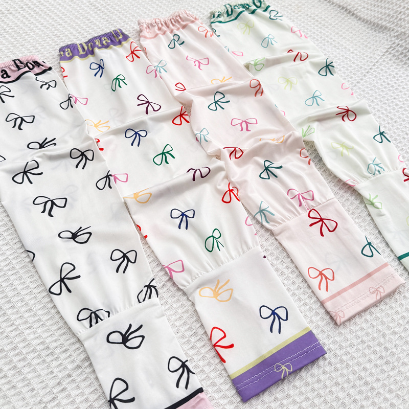 夏季蝴蝶结冰袖女宽松防晒手袖