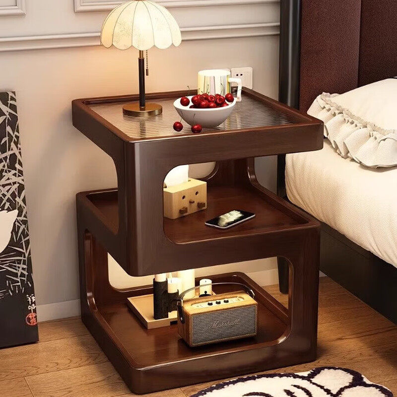 实木床头柜边几沙发边柜原木风客厅创意茶几小桌子家用卧室