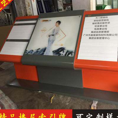 厂促楼层索引牌 落地立式可更换 导向牌 指示牌 烤漆定做提示牌i.