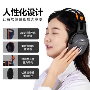 隔音耳罩睡觉专用工厂用降噪耳机工业级超强防噪音神器耳塞头戴式