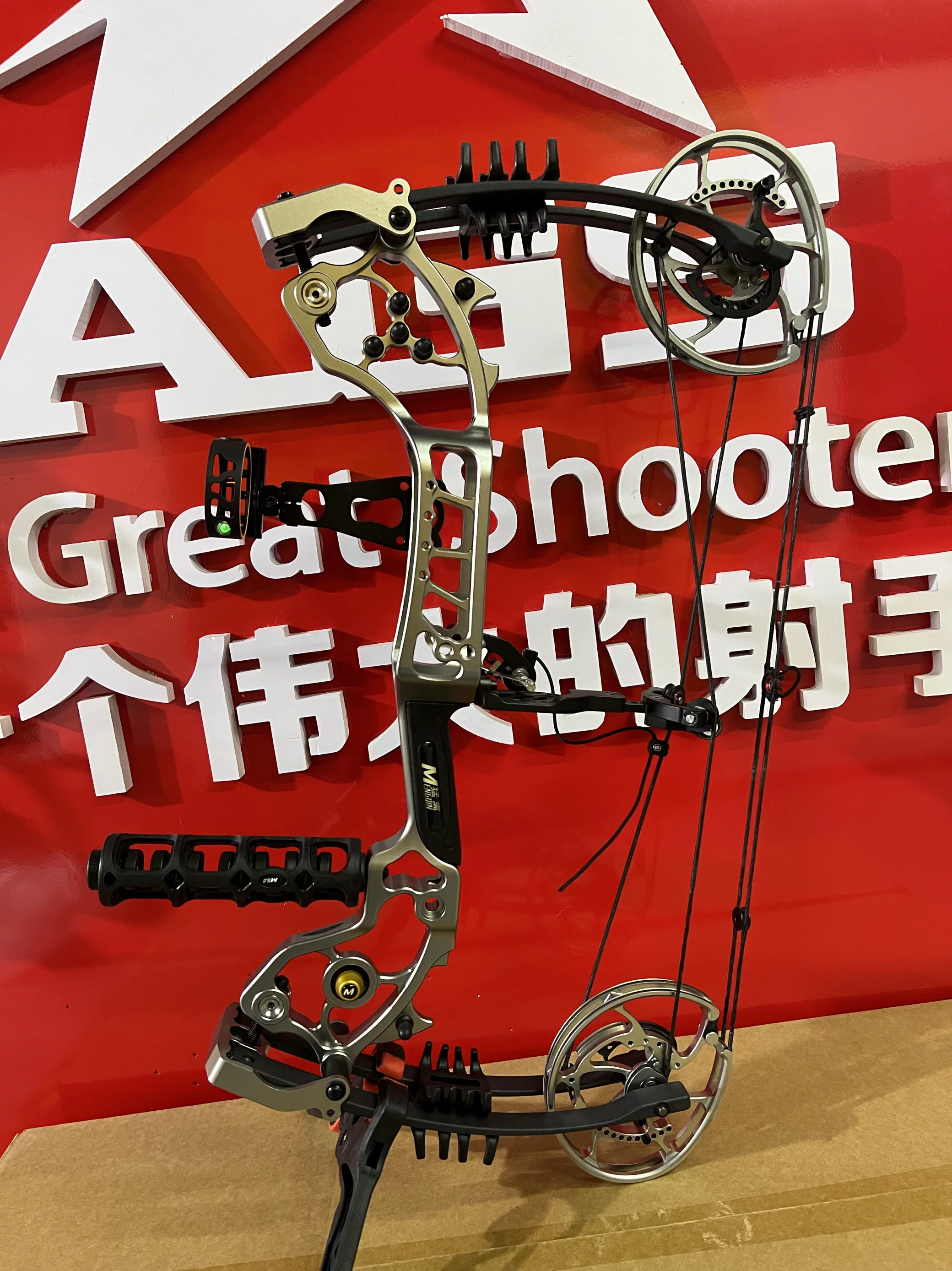 恶棍两用复合弓金属滑轮钢珠弓钢珠弓射箭弓打猎户外比赛大威力