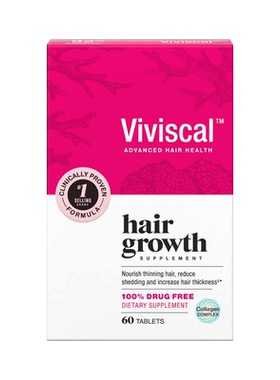 viviscal养发片天然女用防脱养发头头发生长生物素VV养发片组合装