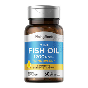 PipingRock朴诺迷你高纯鱼油 +锯棕榈+刺蒺藜+维生素b+c官旗正品