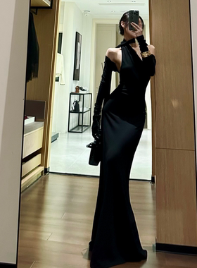 ISGRX 方圆 原创设计气质连衣裙质感御姐性感春夏连衣裙礼服