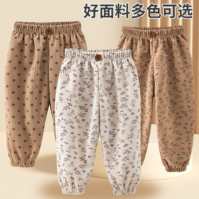 宝宝罩裤可套棉裤运动裤纯秋男女