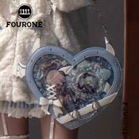 FOURONE Heart-shaped Little Devil Pain Bag, single-shoulder Crossbody Baby Bag, y2k Abi Dark Gothic Anime Exhibition thumbnail 8