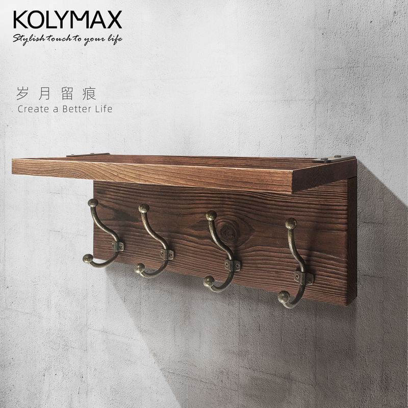 门后挂衣架卧室创意实木挂衣钩架