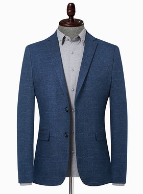 商务休闲西装男士秋季新款韩版修身潮流单西男式西服上衣xl46