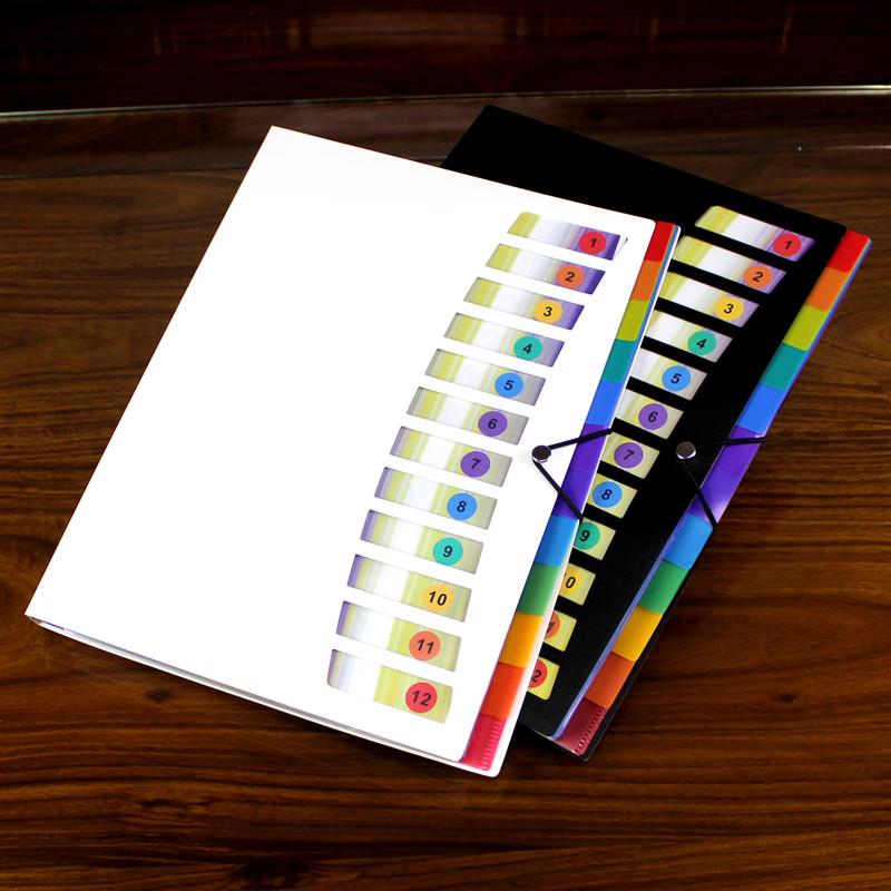 韩版A4文件夹多层插页资料夹创意学生试卷夹档案简历收纳夹活页夹