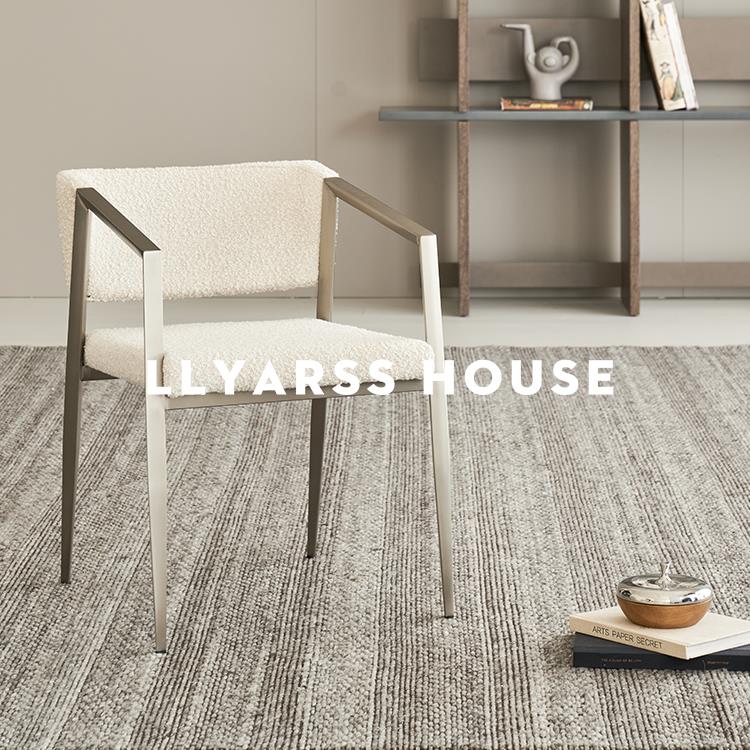 利亚斯网红客厅餐桌椅设计师轻奢高级家用椅子带扶手餐椅DBR