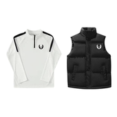 俄勒冈运动套装 男女羽绒马甲棉服田径训练服速干半拉链秋冬体育生