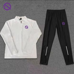 轻功训练运动跑步套装马甲田径服男女秋冬训跑步服加绒速干训练裤