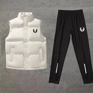 三件套运动服俄勒冈羽绒马甲长袖运动套装速干男田径服棉服训练裤