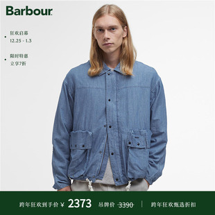 男士 Barbour Casual Chambray 无蜡夹克 Durham