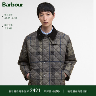 Barbour Tartan Transport 男女同款格纹绗缝夹克