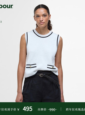 Barbour Amy Sleeveless Knitted Jumper女士无袖针织套头衫