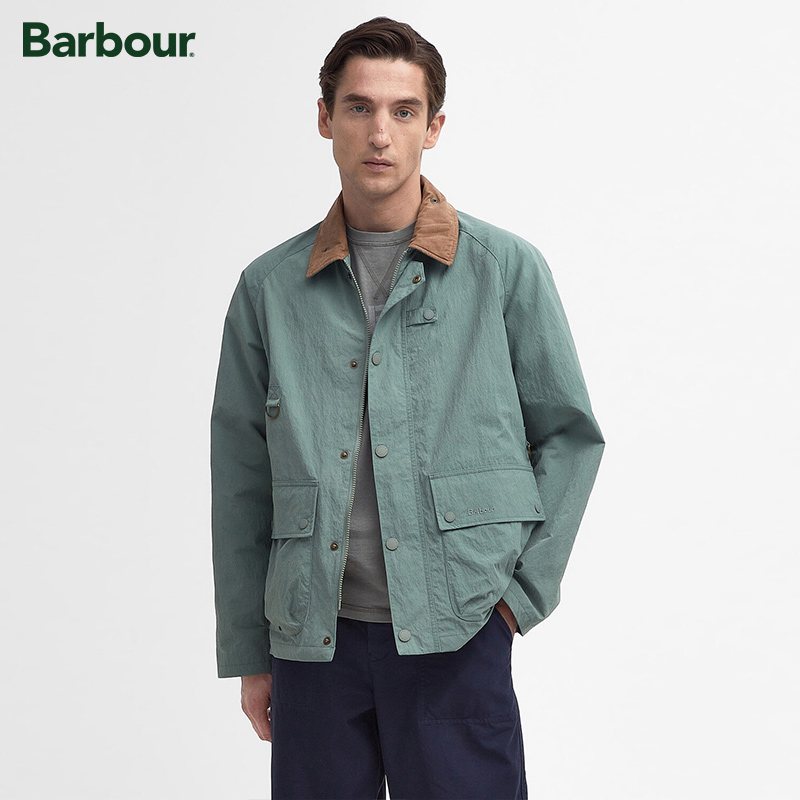 Barbour Utility Summer Spey男女同款休闲防雨无蜡夹克-封面