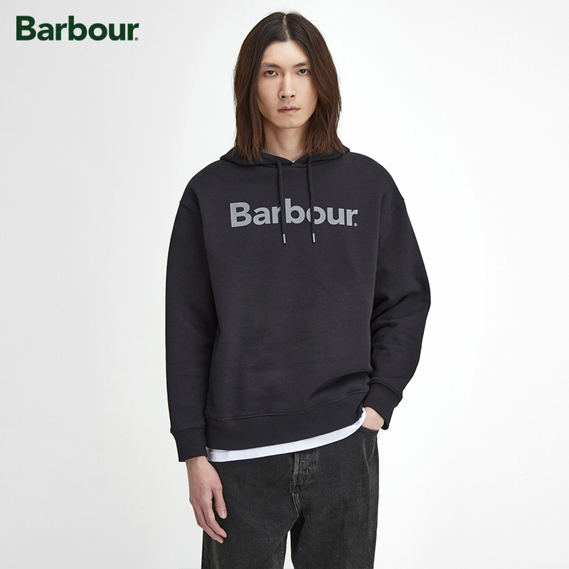 Barbour Brushed Nicholas OS男女同款宽松连帽卫衣
