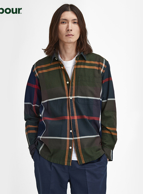 Barbour Renford OS Tartan男士宽松格纹衬衫